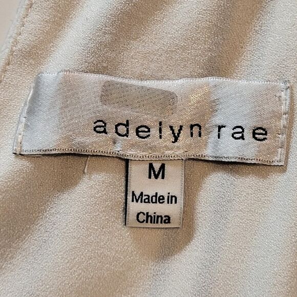 Adelyn Rae Layne Medium Multicolor Striped Halter Dress RTR Handkerchief Hemline - Picture 2 of 15